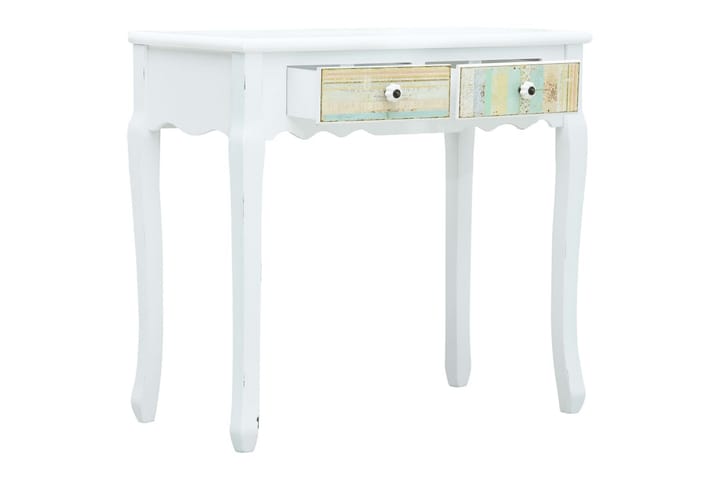 Sivupöytä valkoinen 80x40x74 cm puu - Valkoinen - Tarjotinpöytä & pikkupöytä - Lamppupöytä