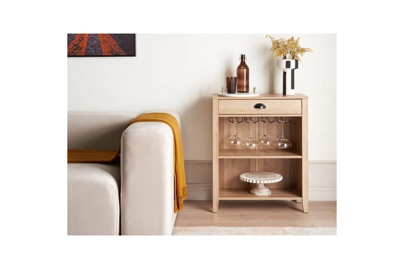 Sivupöytä Walkerston Vaalea puu - Vaalea puu - Huonekalut - Pöytä & ruokailuryhmä - Apupöytä & sivupöytä - Tarjotinpöytä & pikkupöytä