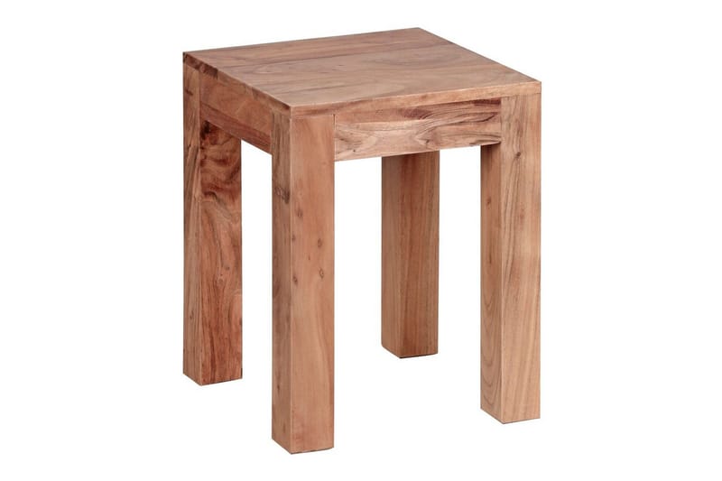 Sivupöytä Wohnling kokopuuta 35x35cm puujaloilla, maalaismainen tyyli Akaasia, Akaasia