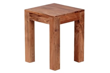 Sivupöytä Wohnling kokopuuta 35x35cm puujaloilla, maalaismainen tyyli Akaasia - Akaasia - Huonekalut - Pöytä & ruokailuryhmä - Apupöytä & sivupöytä - Tarjotinpöytä & pikkupöytä