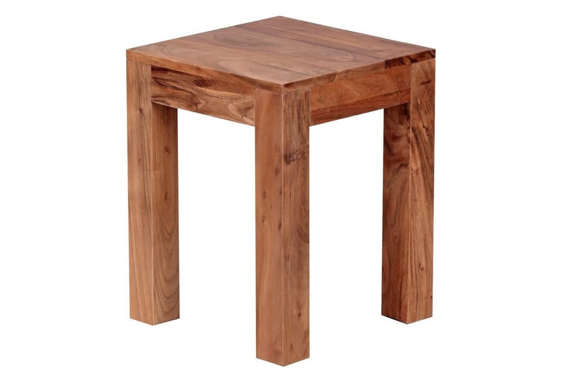 Sivupöytä Wohnling kokopuuta 35x35cm puujaloilla, maalaismainen tyyli Akaasia - Akaasia - Huonekalut - Pöytä & ruokailuryhmä - Apupöytä & sivupöytä - Tarjotinpöytä & pikkupöytä