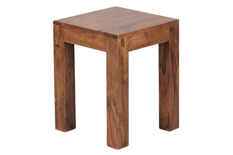 Sivupöytä Wohnling kokopuuta 35x35cm puujaloilla, maalaismainen tyyli Ruusu puu - Ruusu puu - Huonekalut - Pöytä & ruokailuryhmä - Apupöytä & sivupöytä - Tarjotinpöytä & pikkupöytä