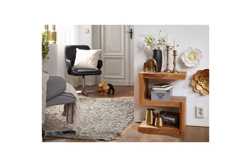 Sivupöytä Wohnling Massiivipuu, S kuutio, maalaistyylinen Akaasia - Akaasia - Huonekalut - Pöytä & ruokailuryhmä - Apupöytä & sivupöytä - Tarjotinpöytä & pikkupöytä