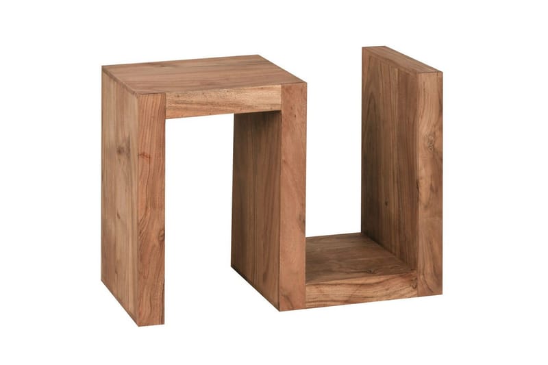 Sivupöytä Wohnling Massiivipuu, S kuutio, maalaistyylinen Akaasia - Akaasia - Huonekalut - Pöytä & ruokailuryhmä - Apupöytä & sivupöytä - Tarjotinpöytä & pikkupöytä