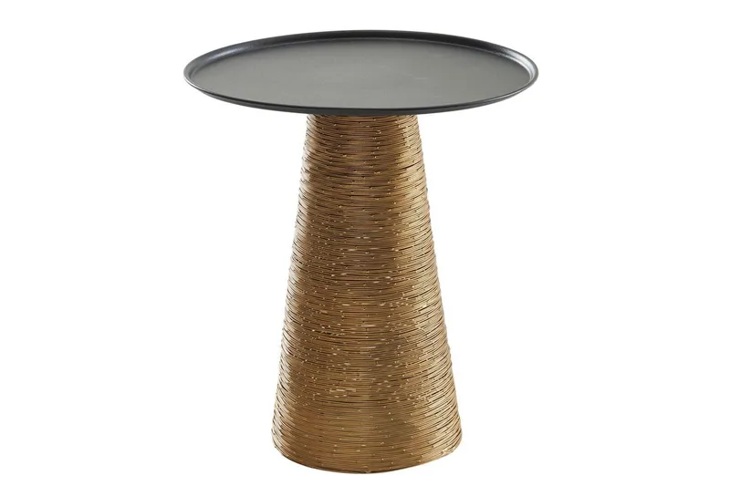 Sivupöytä Wohnling Metalli pyöreä 40 cm tarjotin optiikka pöytälevy moderni, undefined