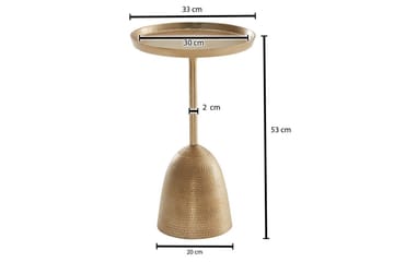 Sivupöytä Wohnling Metalli pyöreä 33 cm suunnittelujalka moderni - Huonekalut - Pöytä & ruokailuryhmä - Apupöytä & sivupöytä - Tarjotinpöytä & pikkupöytä