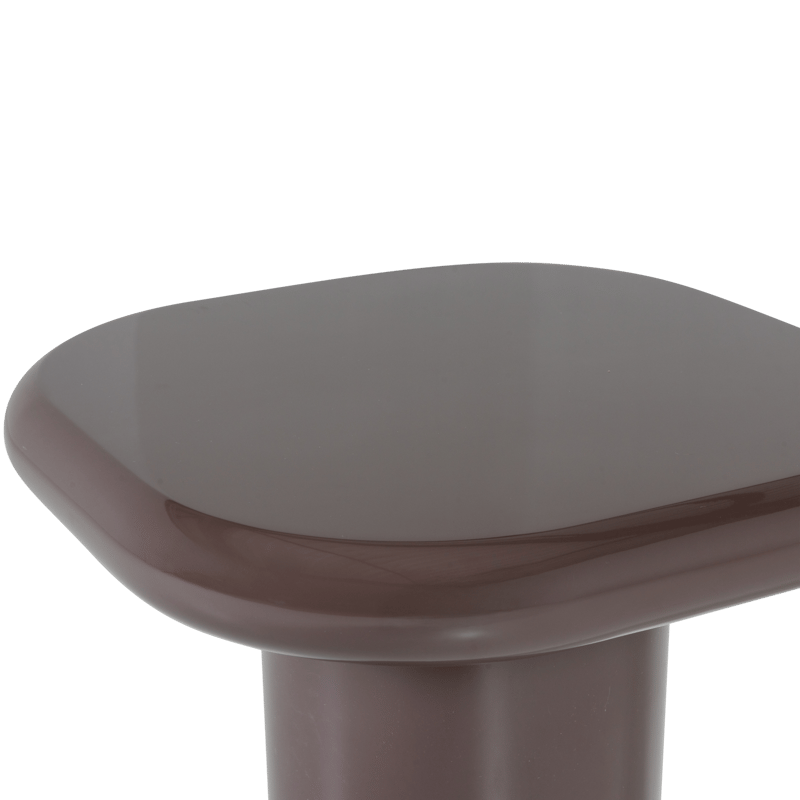 Sivupöytä Zava 50 cm - Tummanruskea - Huonekalut - Pöytä & ruokailuryhmä - Apupöytä & sivupöytä - Lamppupöytä