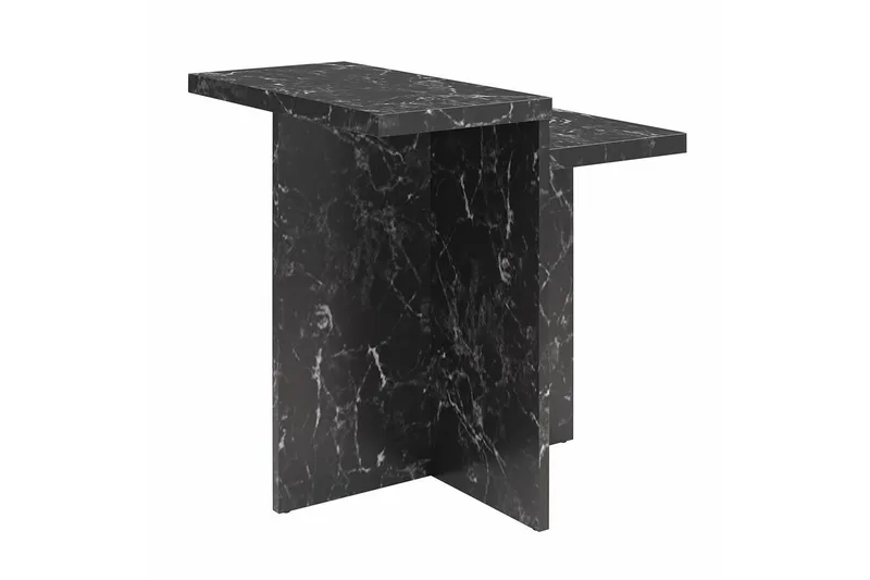 Sivupöytä/Päätypöytä Brielle Musta marmori - Musta marmori - Huonekalut - Pöytä & ruokailuryhmä - Apupöytä & sivupöytä - Lamppupöytä