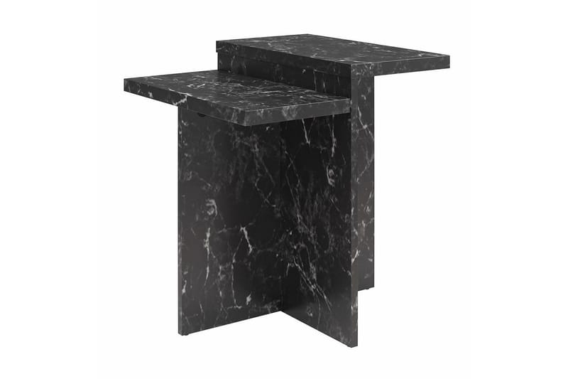 Sivupöytä/Päätypöytä Brielle Musta marmori - Musta marmori - Huonekalut - Pöytä & ruokailuryhmä - Apupöytä & sivupöytä - Lamppupöytä