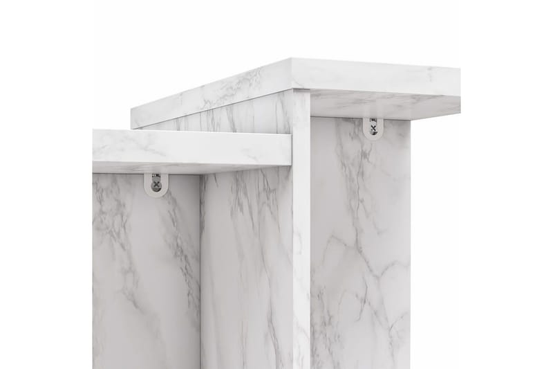 Sivupöytä/Päätypöytä Brielle Valkoinen marmori - Valkoinen marmori - Huonekalut - Pöytä & ruokailuryhmä - Apupöytä & sivupöytä - Lamppupöytä
