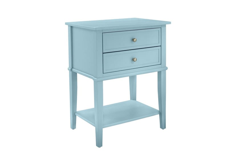 Sivupöytä/Päätypöytä Franklin Sininen - Sininen - Huonekalut - Pöytä & ruokailuryhmä - Apupöytä & sivupöytä - Lamppupöytä