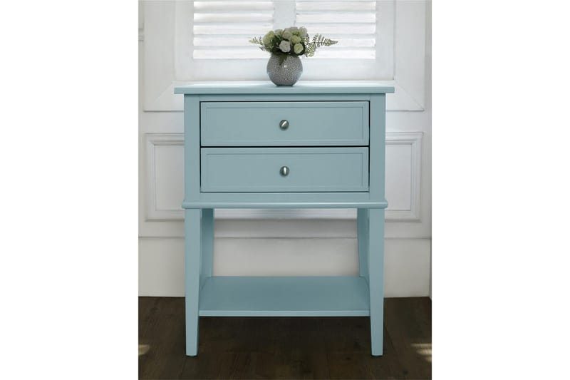 Sivupöytä/Päätypöytä Franklin Sininen - Sininen - Huonekalut - Pöytä & ruokailuryhmä - Apupöytä & sivupöytä - Lamppupöytä