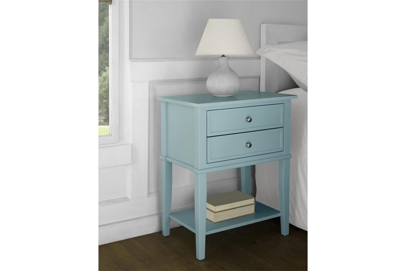 Sivupöytä/Päätypöytä Franklin Sininen - Sininen - Huonekalut - Pöytä & ruokailuryhmä - Apupöytä & sivupöytä - Lamppupöytä