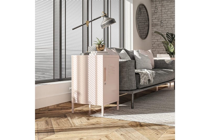 Sivupöytä/Päätypöytä Mission District Vaaleanpunainen - Vaaleanpunainen - Huonekalut - Pöytä & ruokailuryhmä - Apupöytä & sivupöytä - Lamppupöytä