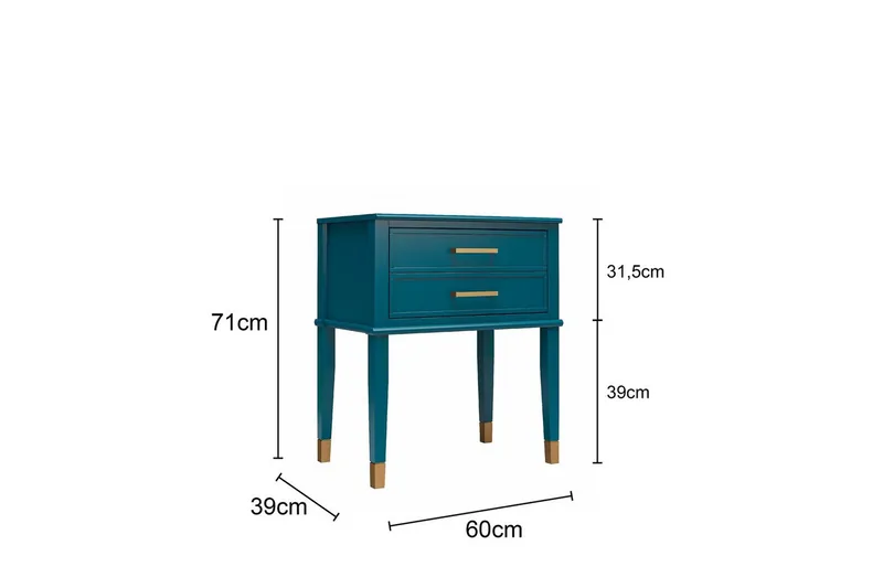Sivupöytä/Päätypöytä Westerleigh Kyyhkynharmaa - Kyyhkynharmaa - Huonekalut - Pöytä & ruokailuryhmä - Apupöytä & sivupöytä - Lamppupöytä