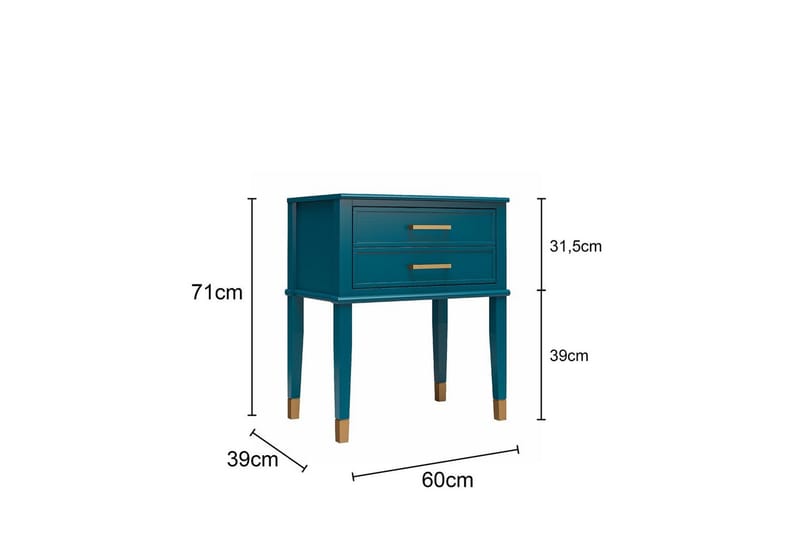 Sivupöytä/Päätypöytä Westerleigh Kyyhkynharmaa - Kyyhkynharmaa - Huonekalut - Pöytä & ruokailuryhmä - Apupöytä & sivupöytä - Lamppupöytä