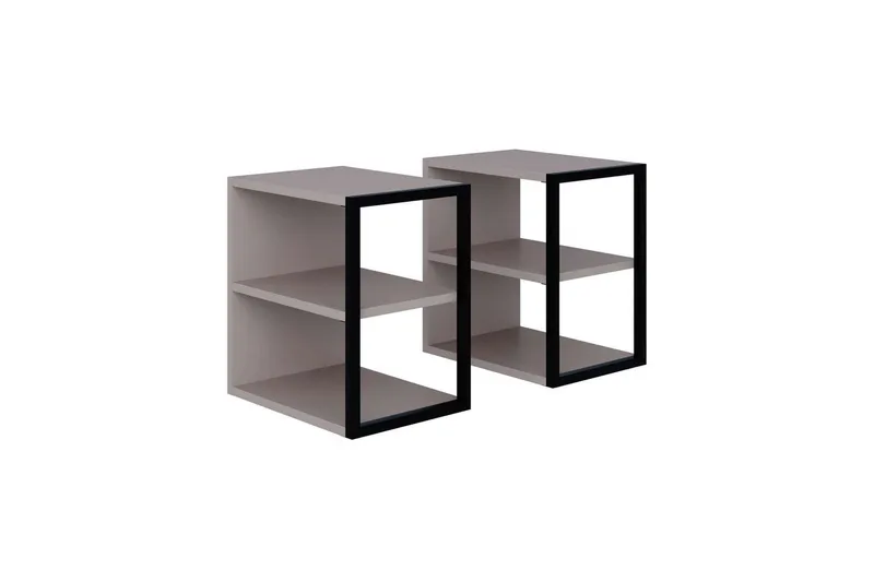 Sivupöytäsetti Kaiku Vaalea Mokkanahka, Vaalea Mokkanahka