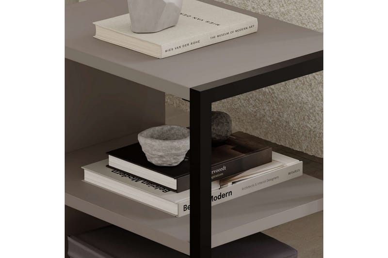 Sivupöytäsetti Kaiku Vaalea Mokkanahka - Vaalea Mokkanahka - Huonekalut - Pöytä & ruokailuryhmä - Apupöytä & sivupöytä - Tarjotinpöytä & pikkupöytä