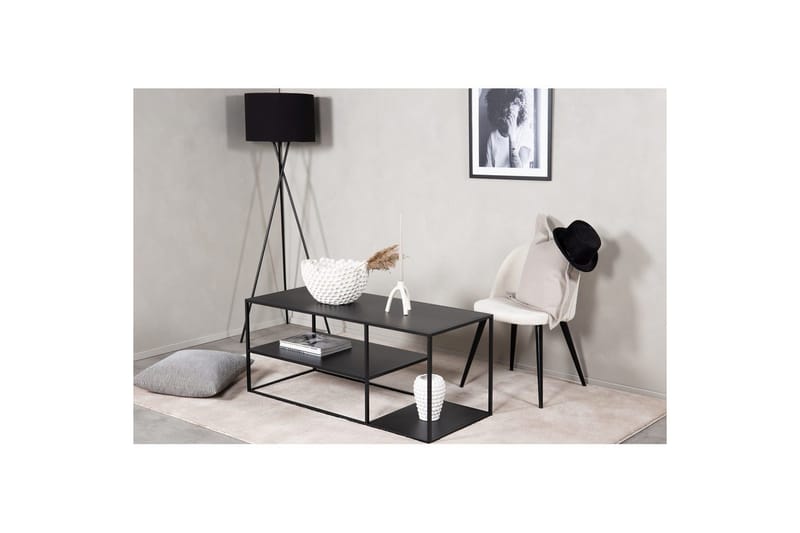 Sohvapöytä Staal - Musta, 120x50x50 - Huonekalut - Pöytä & ruokailuryhmä - Apupöytä & sivupöytä - Konsolipöytä