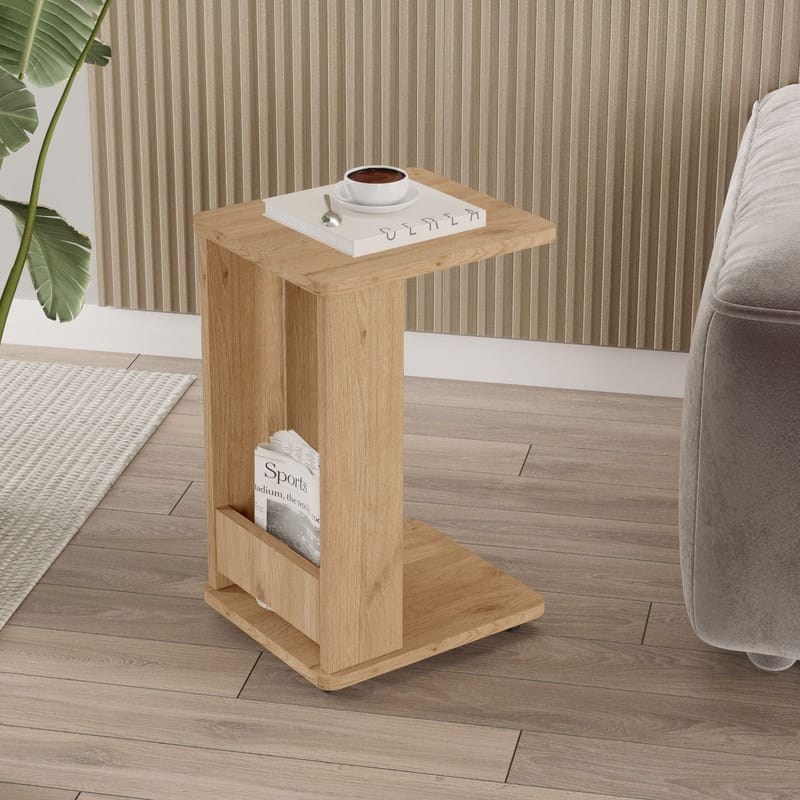 Solven sivupöytä 32x42x55 cm - Tammi - Huonekalut - Pöytä & ruokailuryhmä - Apupöytä & sivupöytä - Tarjotinpöytä & pikkupöytä