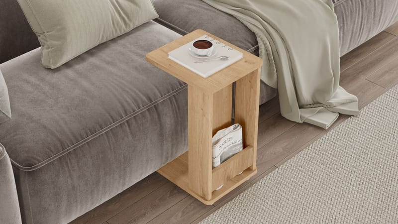 Solven sivupöytä 32x42x55 cm - Tammi - Huonekalut - Pöytä & ruokailuryhmä - Apupöytä & sivupöytä - Tarjotinpöytä & pikkupöytä