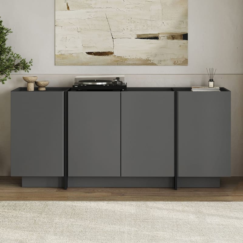 Sorlan Konsolipöytä 180 cm - Antrasiitti, musta - Huonekalut - Pöytä & ruokailuryhmä - Apupöytä & sivupöytä - Eteispöytä