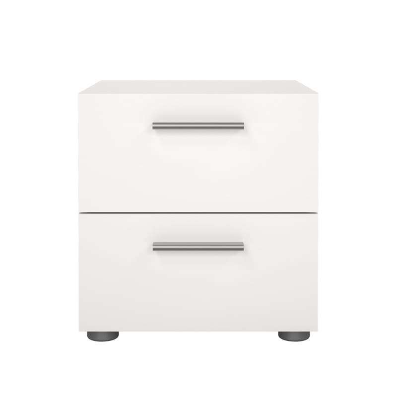 Suntia yöpöytä 2 laatikolla 40x40x42 cm - Huonekalut - Pöytä & ruokailuryhmä - Apupöytä & sivupöytä - Yöpöytä