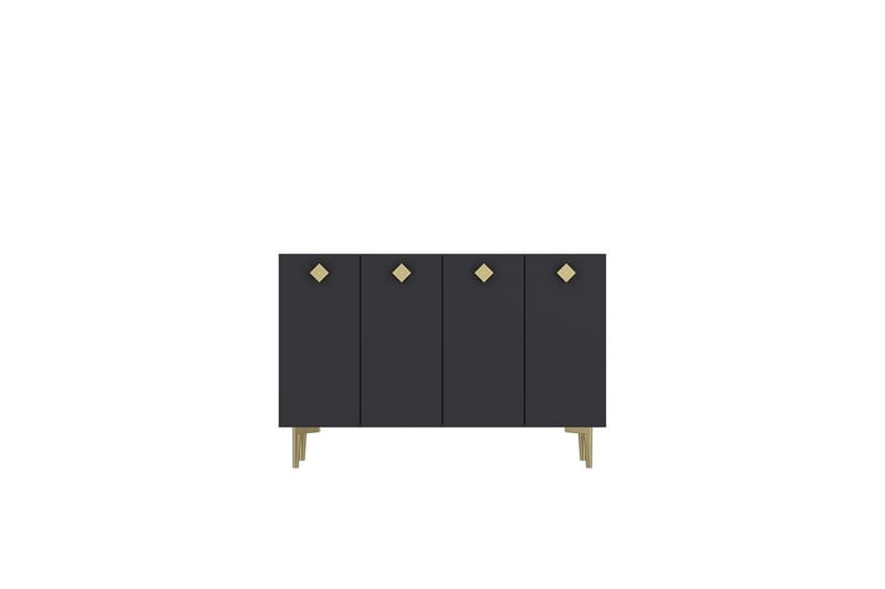 Sylas Konsolipöytä 120 cm - Antrasiitti/Kulta - Huonekalut - Pöytä & ruokailuryhmä - Apupöytä & sivupöytä - Konsolipöytä