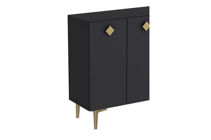 Sylas Konsolipöytä 120 cm - Antrasiitti/Kulta - Huonekalut - Pöytä & ruokailuryhmä - Apupöytä & sivupöytä - Konsolipöytä