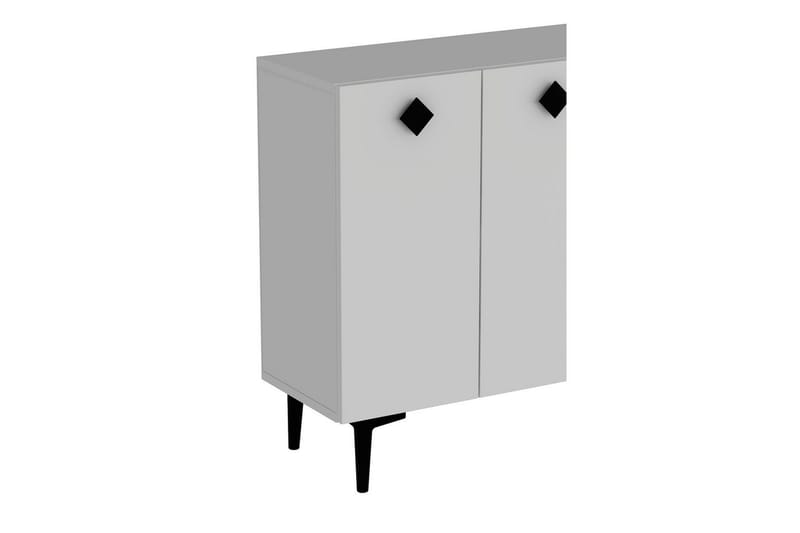 Sylas Konsolipöytä 120x120 cm - Valkoinen/Musta - Huonekalut - Pöytä & ruokailuryhmä - Apupöytä & sivupöytä - Konsolipöytä