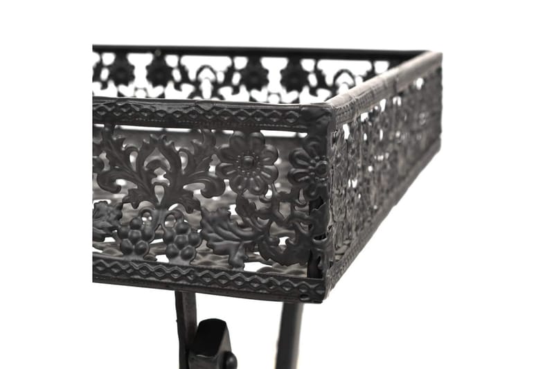 Taittuva sivupöytä vintagetyyli metalli 58x35x72 cm musta - Huonekalut - Pöytä & ruokailuryhmä - Apupöytä & sivupöytä