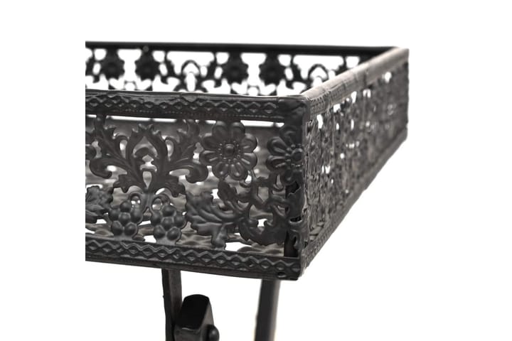 Taittuva sivupöytä vintagetyyli metalli 58x35x72 cm musta - Apupöytä & sivupöytä