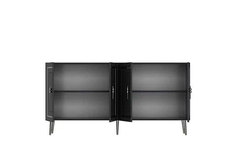 Talon Konsolipöytä 150 cm - Antrasiitti/Hopea - Huonekalut - Pöytä & ruokailuryhmä - Apupöytä & sivupöytä - Konsolipöytä