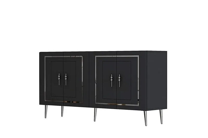 Talon Konsolipöytä 150 cm - Antrasiitti/Hopea - Huonekalut - Pöytä & ruokailuryhmä - Apupöytä & sivupöytä - Konsolipöytä