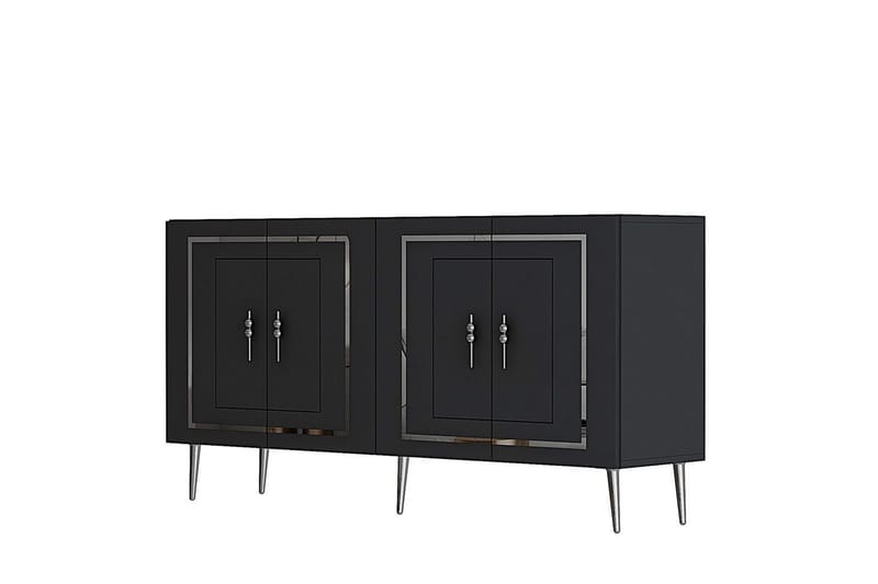 Talon Konsolipöytä 150 cm - Antrasiitti/Hopea - Huonekalut - Pöytä & ruokailuryhmä - Apupöytä & sivupöytä - Konsolipöytä