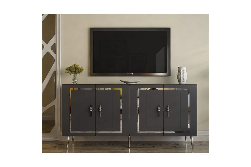 Talon Konsolipöytä 150 cm - Antrasiitti/Hopea - Huonekalut - Pöytä & ruokailuryhmä - Apupöytä & sivupöytä - Konsolipöytä