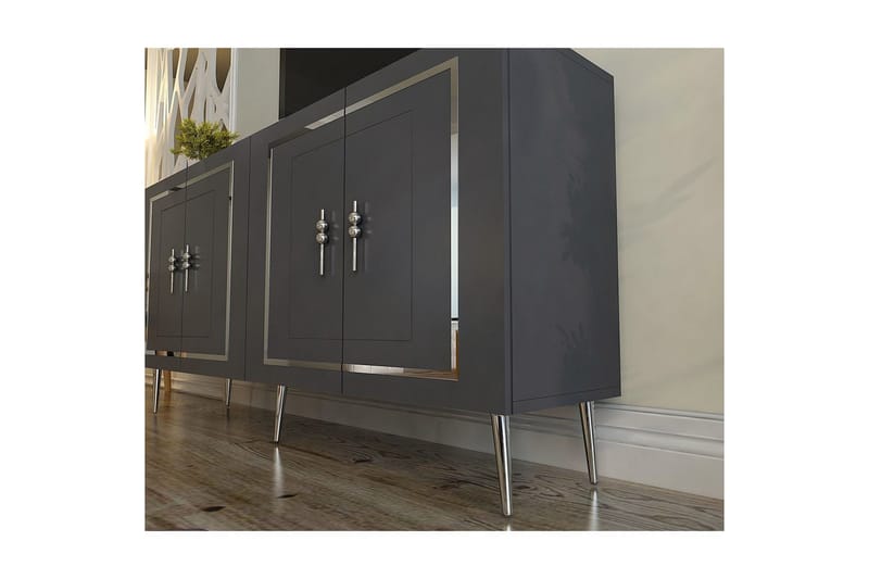 Talon Konsolipöytä 150 cm - Antrasiitti/Hopea - Huonekalut - Pöytä & ruokailuryhmä - Apupöytä & sivupöytä - Konsolipöytä