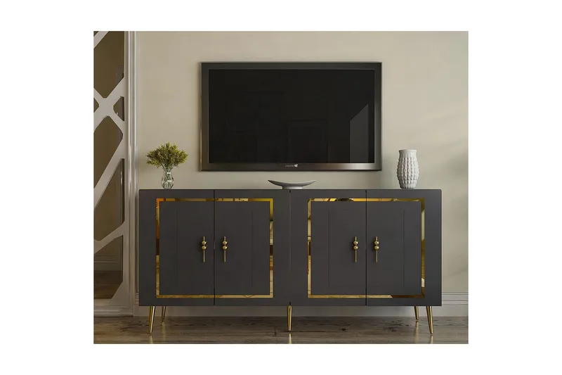 Talon Konsolipöytä 150 cm - Antrasiitti/Keltainend - Huonekalut - Pöytä & ruokailuryhmä - Apupöytä & sivupöytä - Konsolipöytä