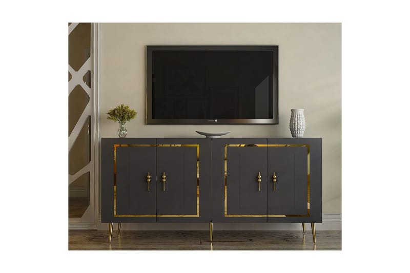 Talon Konsolipöytä 150 cm - Antrasiitti/Keltainend - Huonekalut - Pöytä & ruokailuryhmä - Apupöytä & sivupöytä - Konsolipöytä