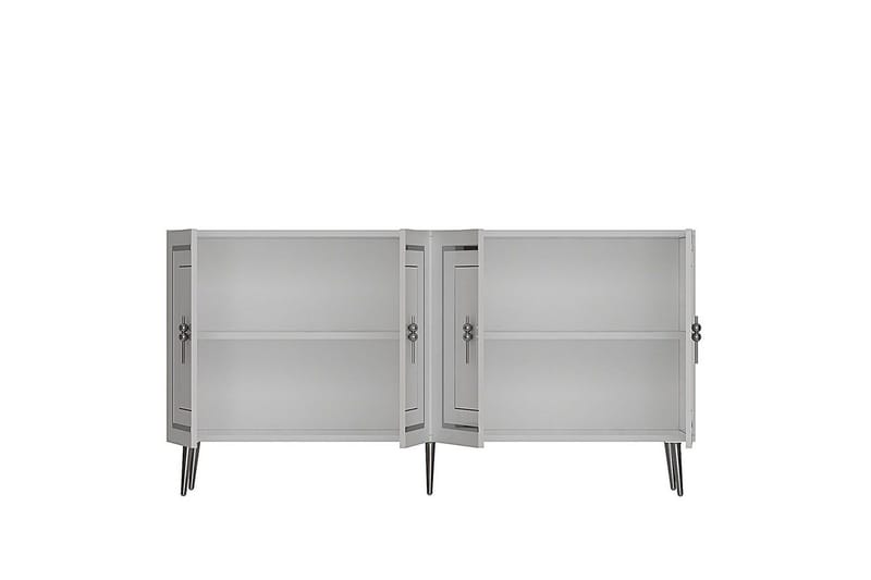 Talon Konsolipöytä 150 cm - Valkoinen/Hopea - Huonekalut - Pöytä & ruokailuryhmä - Apupöytä & sivupöytä - Konsolipöytä