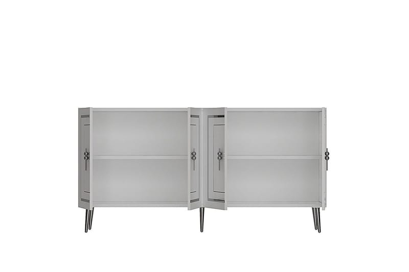 Talon Konsolipöytä 150 cm - Valkoinen/Hopea - Huonekalut - Pöytä & ruokailuryhmä - Apupöytä & sivupöytä - Konsolipöytä