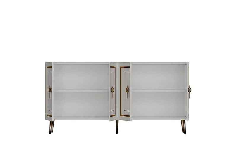 Talon Konsolipöytä 150 cm - Valkoinen/Keltainend - Huonekalut - Pöytä & ruokailuryhmä - Apupöytä & sivupöytä - Konsolipöytä