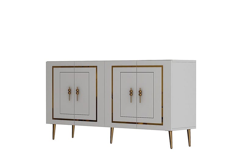 Talon Konsolipöytä 150 cm, Valkoinen/Keltainend