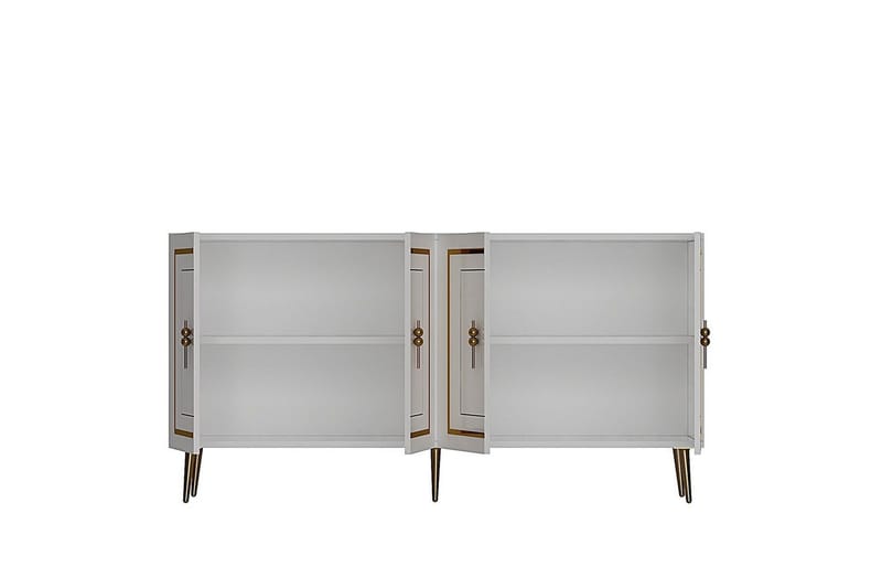 Talon Konsolipöytä 150 cm - Valkoinen/Keltainend - Huonekalut - Pöytä & ruokailuryhmä - Apupöytä & sivupöytä - Konsolipöytä