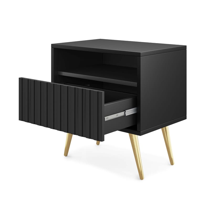 Tapas Yöpöytä 48 cm - Musta - Huonekalut - Pöytä & ruokailuryhmä - Apupöytä & sivupöytä - Yöpöytä