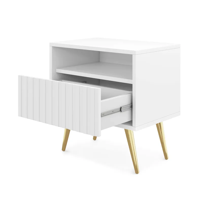 Tapas Yöpöytä 48 cm - Valkoinen - Huonekalut - Pöytä & ruokailuryhmä - Apupöytä & sivupöytä - Yöpöytä