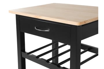 Tarjoilupöytä Foggia 50 cm - Musta - Säilytys - Keittiösaareke