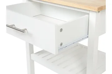 Tarjoilupöytä Hiuma 58 cm - Valkoinen - Huonekalut - Pöytä & ruokailuryhmä - Tarjoiluvaunu - Keittiövaunu