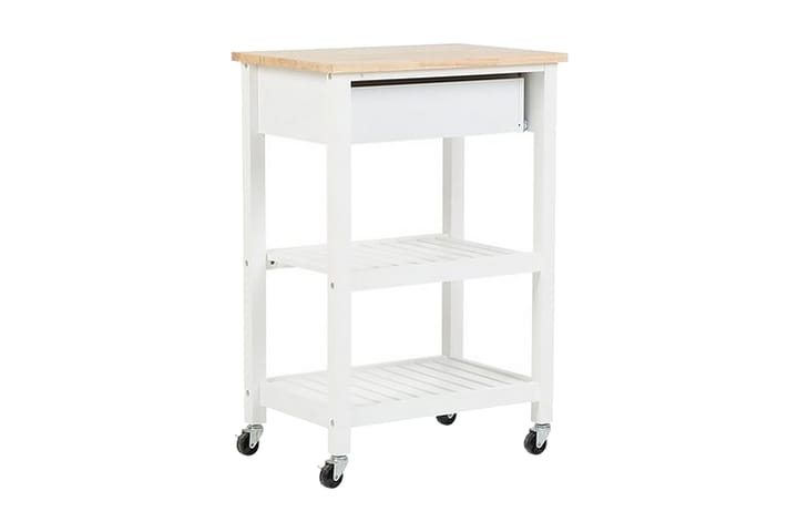 Tarjoilupöytä Hiuma 58 cm - Valkoinen - Apupöytä & sivupöytä