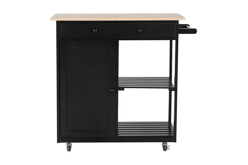 Tarjoilupöytä Trapani 75 cm, Musta